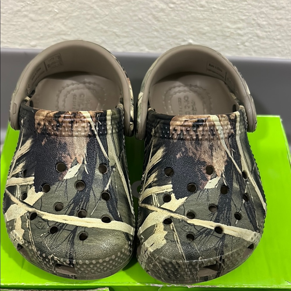 Kids Camo Crocs Clogs